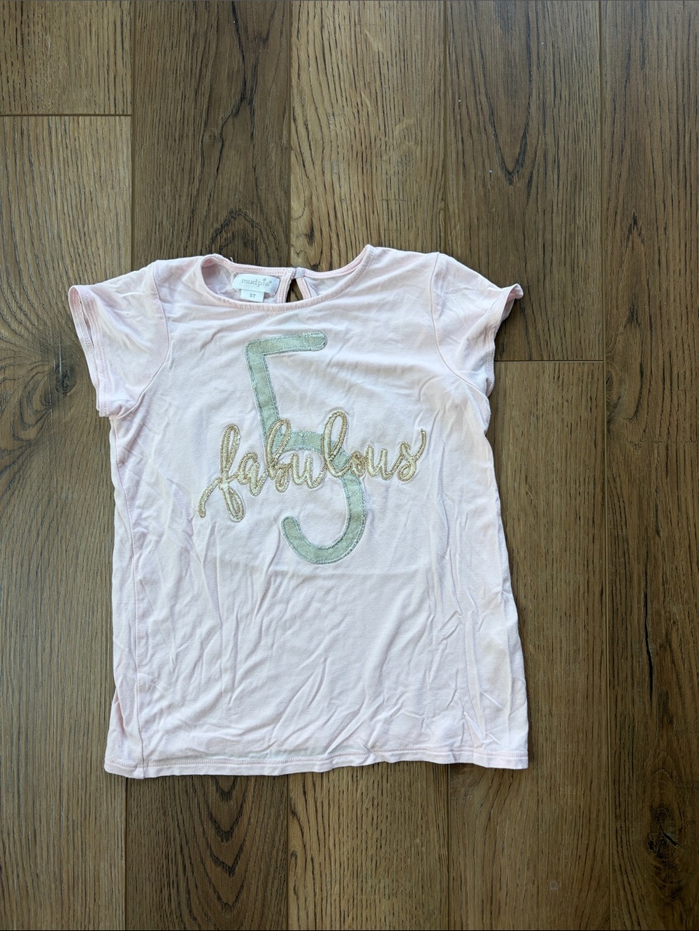 Mud Pie | Girls' Pink "Fabulous 5” Tee